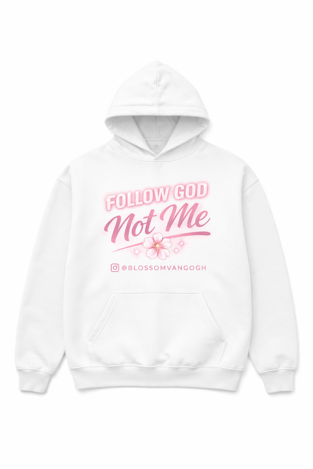 Follow God, Not Me™ Glam Hoodie – Blossom Van Gogh